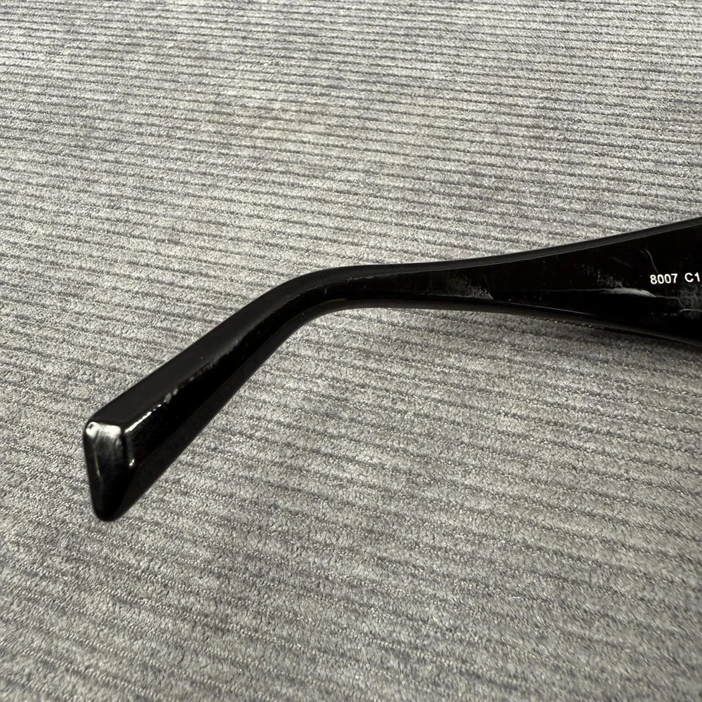 Vintage Y2K Style Chunky Black Rectangle Sunglasses Geometric Thick‎ Frame 90s